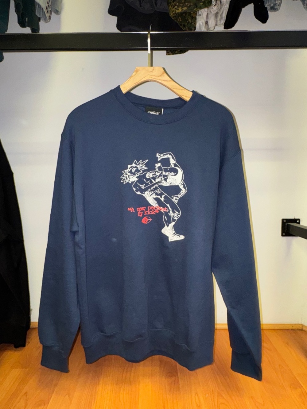 Candice Fly Kick Crewneck - Navy, Large